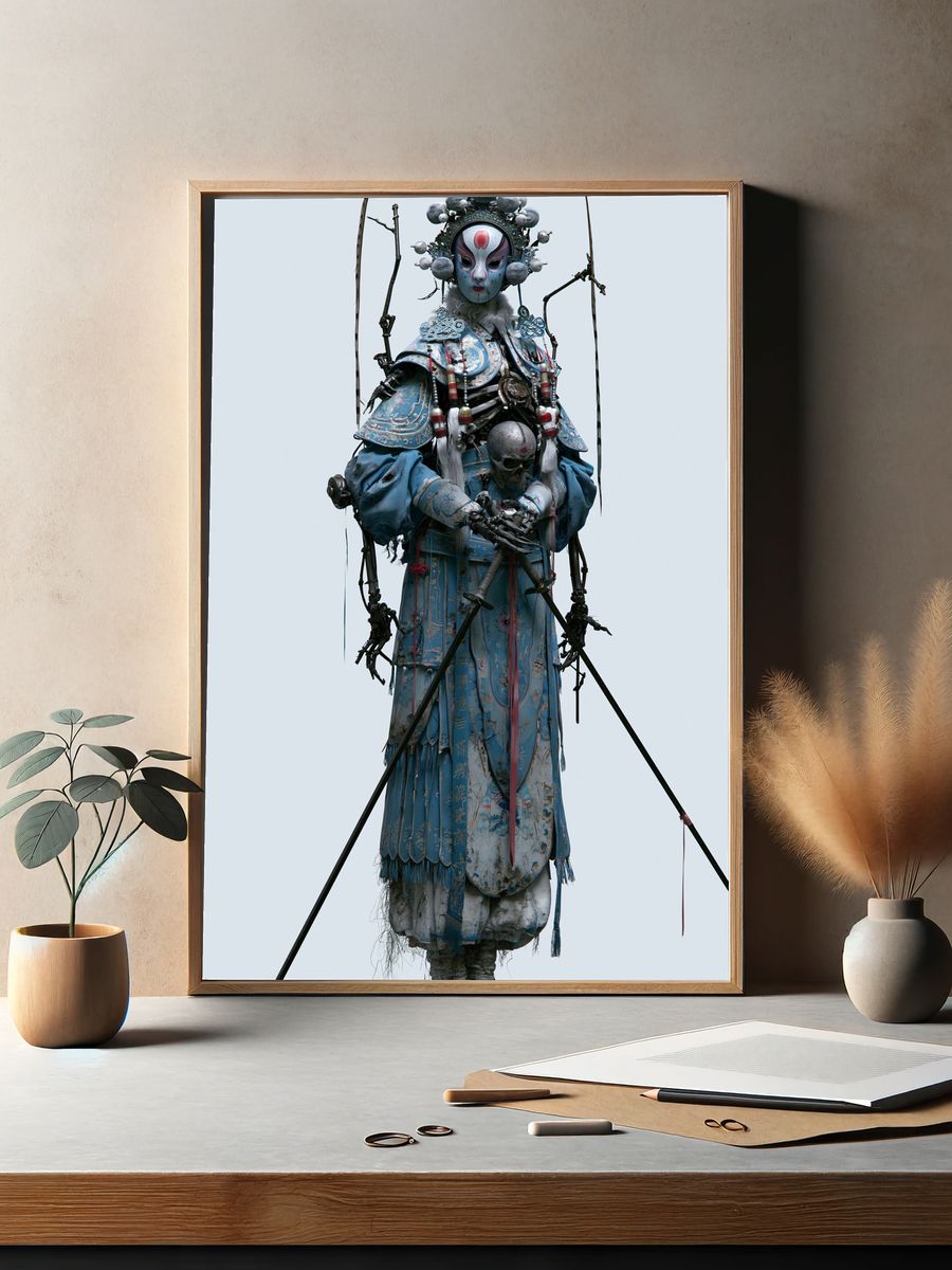 Celestial Warrior Digital Art Print. — room view 2