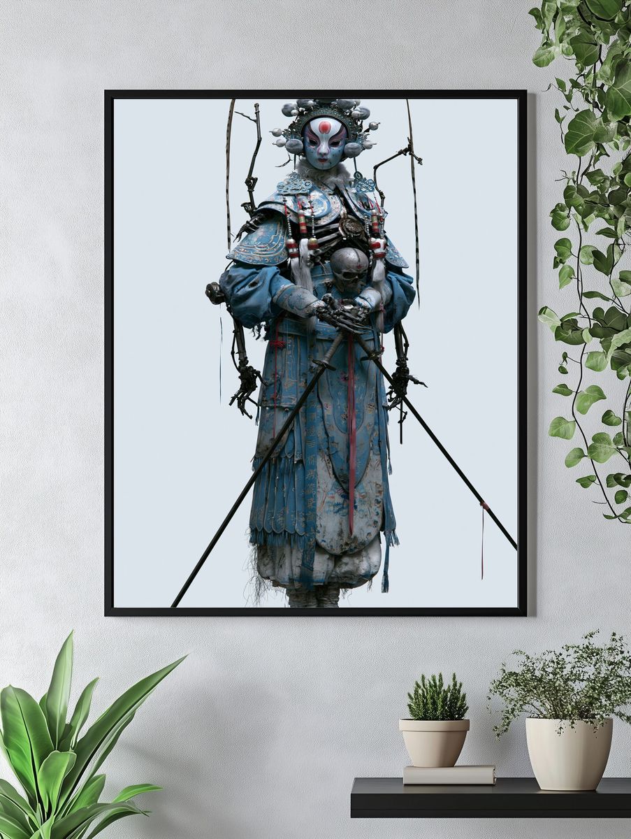 Celestial Warrior Digital Art Print. — room view 4