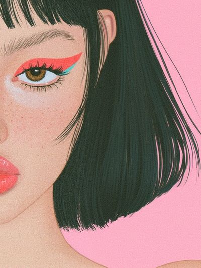 Pop Art Portrait Poster. poster