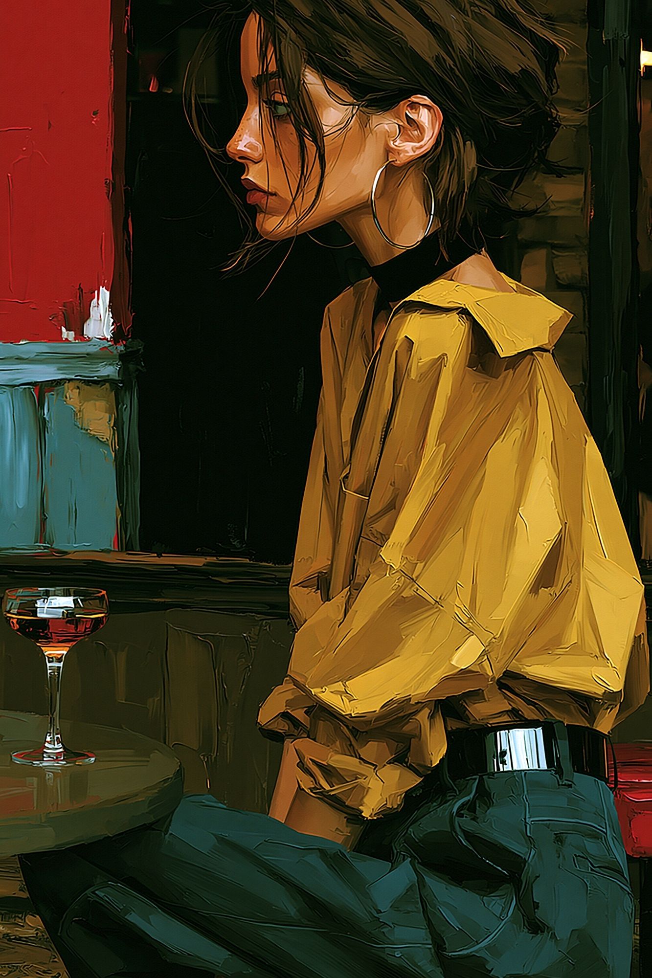 Urban Portrait Illustration Poster. poster detail