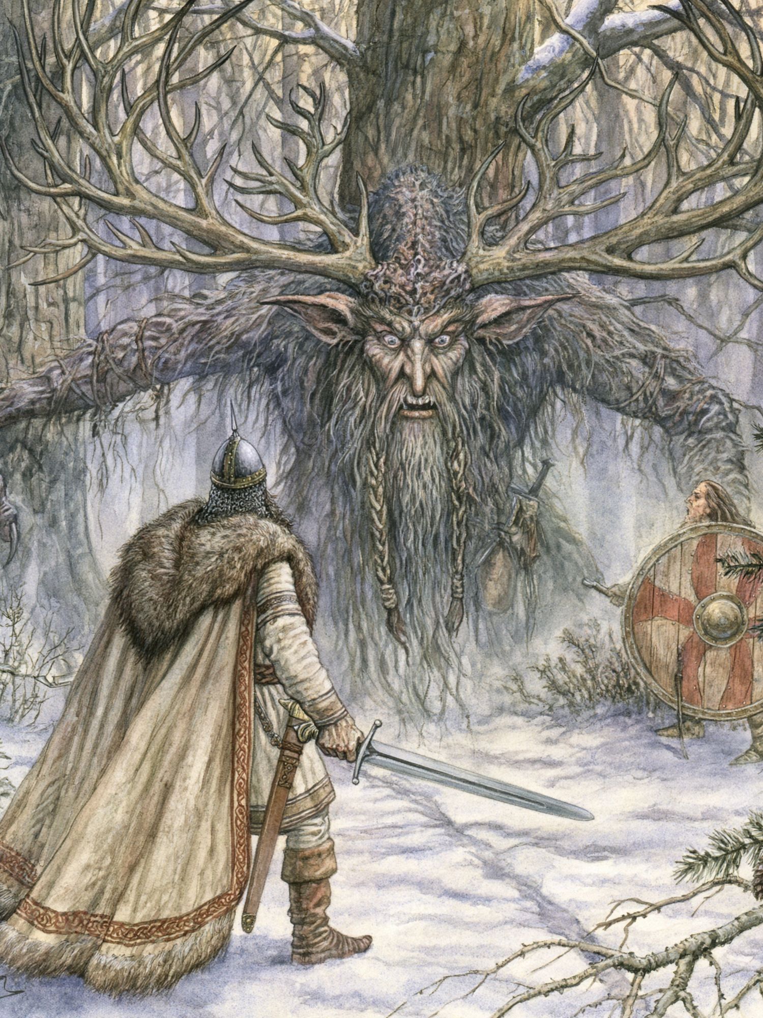 Forest Giant Fantasy Illustration Poster. poster — illustration art