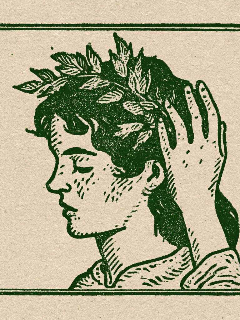 Laurel Crown Portrait Print. poster detail