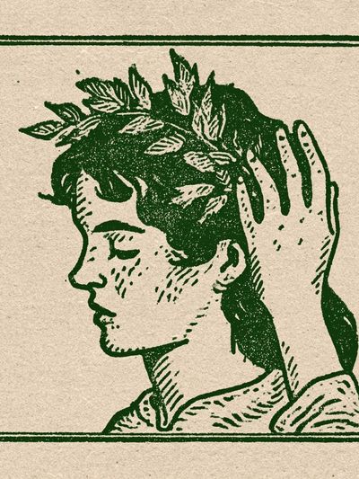 Laurel Crown Portrait Print.