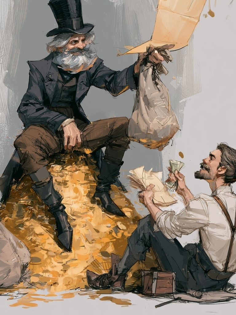 Victorian Street Scene Illustration Poster. poster — illustration art