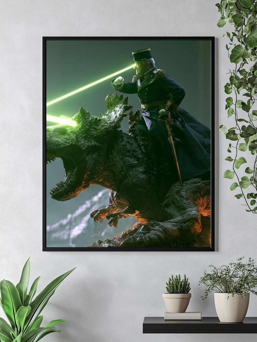 Laser Cavalry Dragon Poster. — room view 4