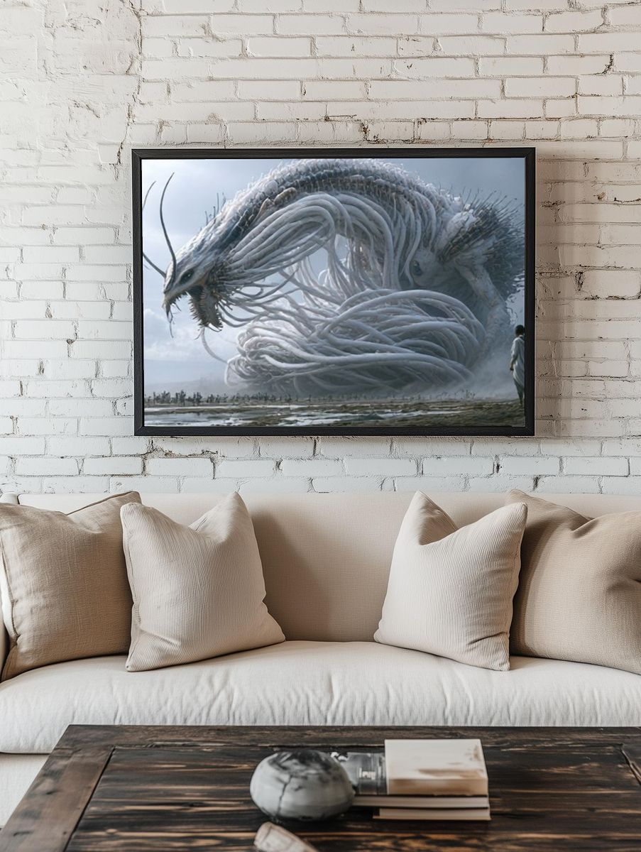 Mythic Serpent Sky Poster. — room view 1