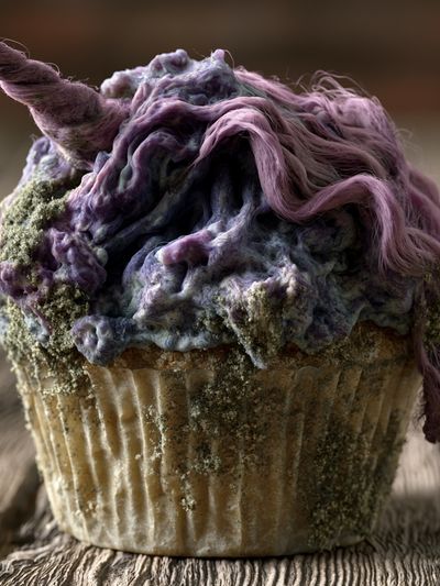 Surreal Unicorn Cupcake Print.