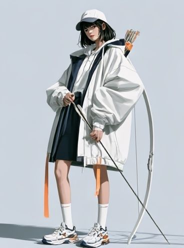 Archer Fashion Illustration Poster. poster detail