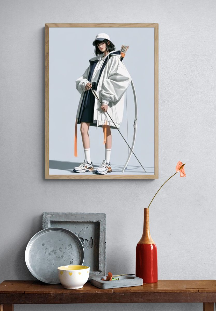 Archer Fashion Illustration Poster. — room view 3
