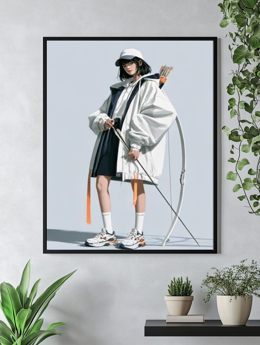 Archer Fashion Illustration Poster. — room view 4