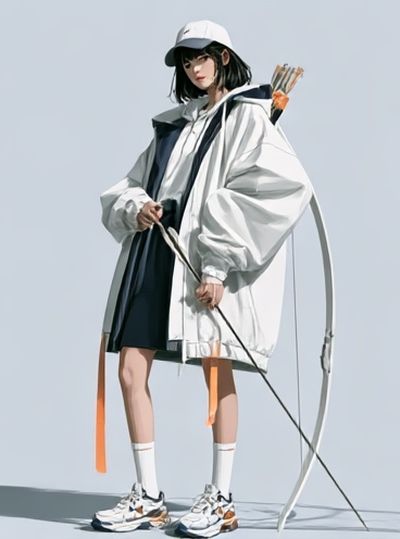 Archer Fashion Illustration Poster. poster