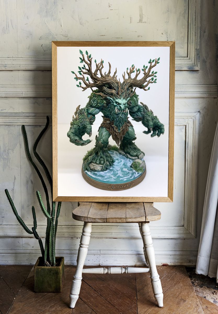 Treant Guardian Fantasy Print. — room view 1