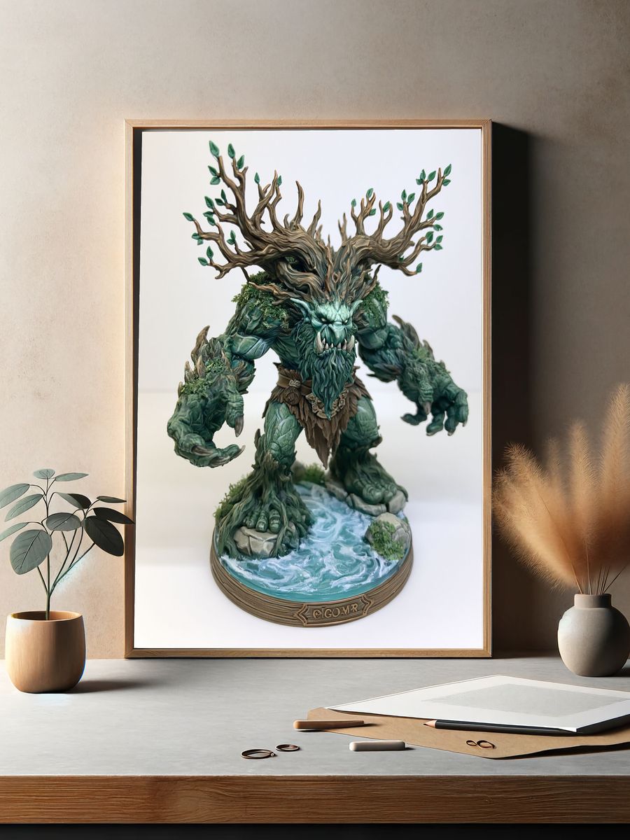 Treant Guardian Fantasy Print. — room view 2