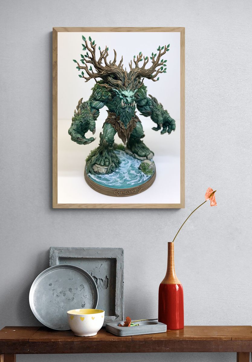 Treant Guardian Fantasy Print. — room view 3