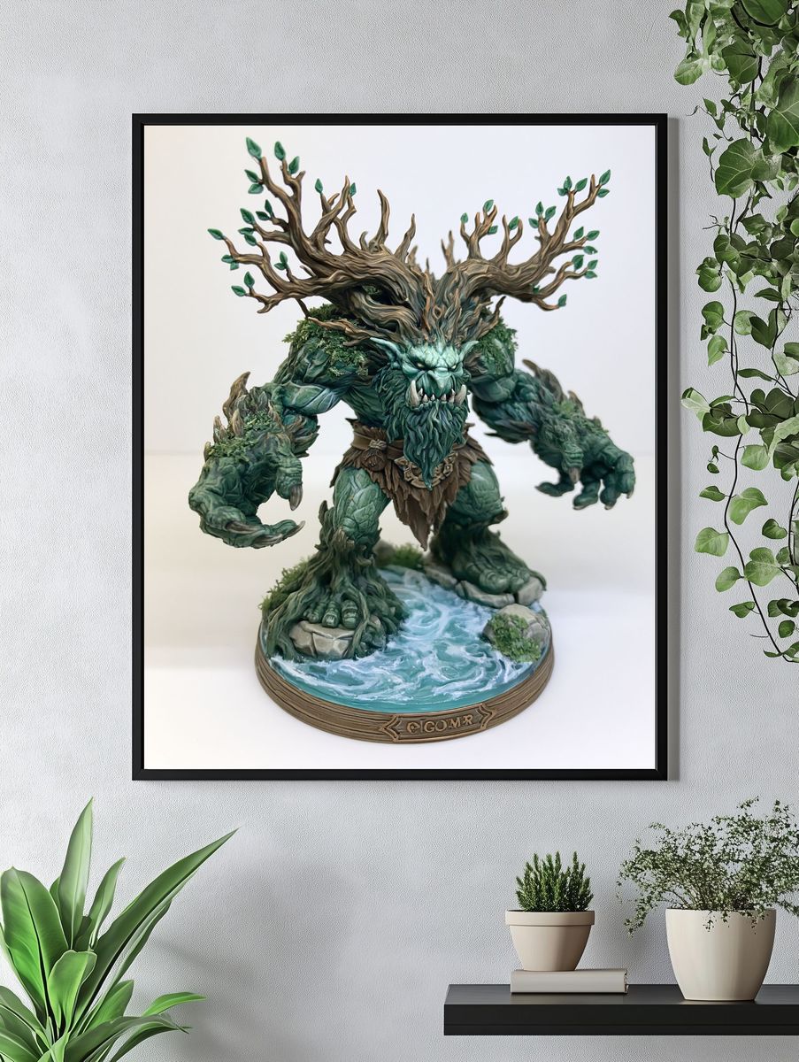 Treant Guardian Fantasy Print. — room view 4