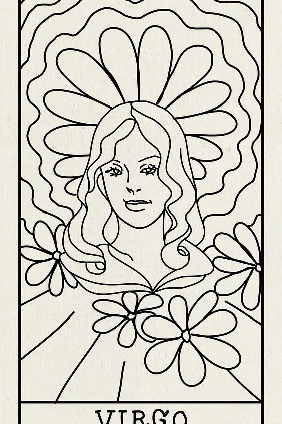 Feminine mobile phone wallpaper, Virgo. poster detail
