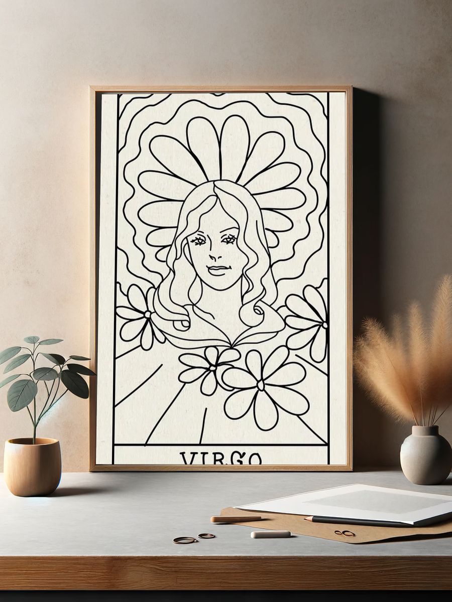 Feminine mobile phone wallpaper, Virgo. — room view 2