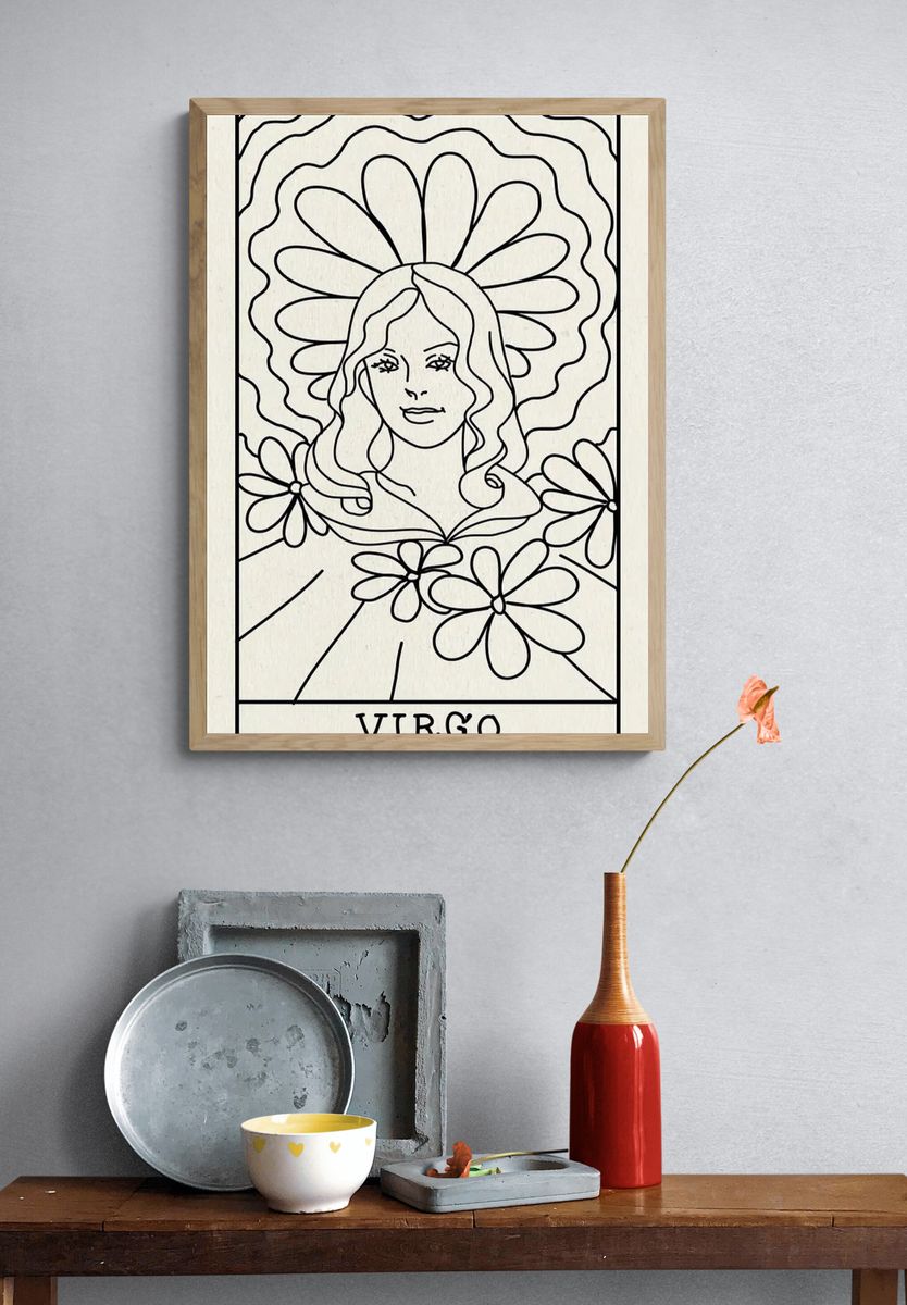 Feminine mobile phone wallpaper, Virgo. — room view 3