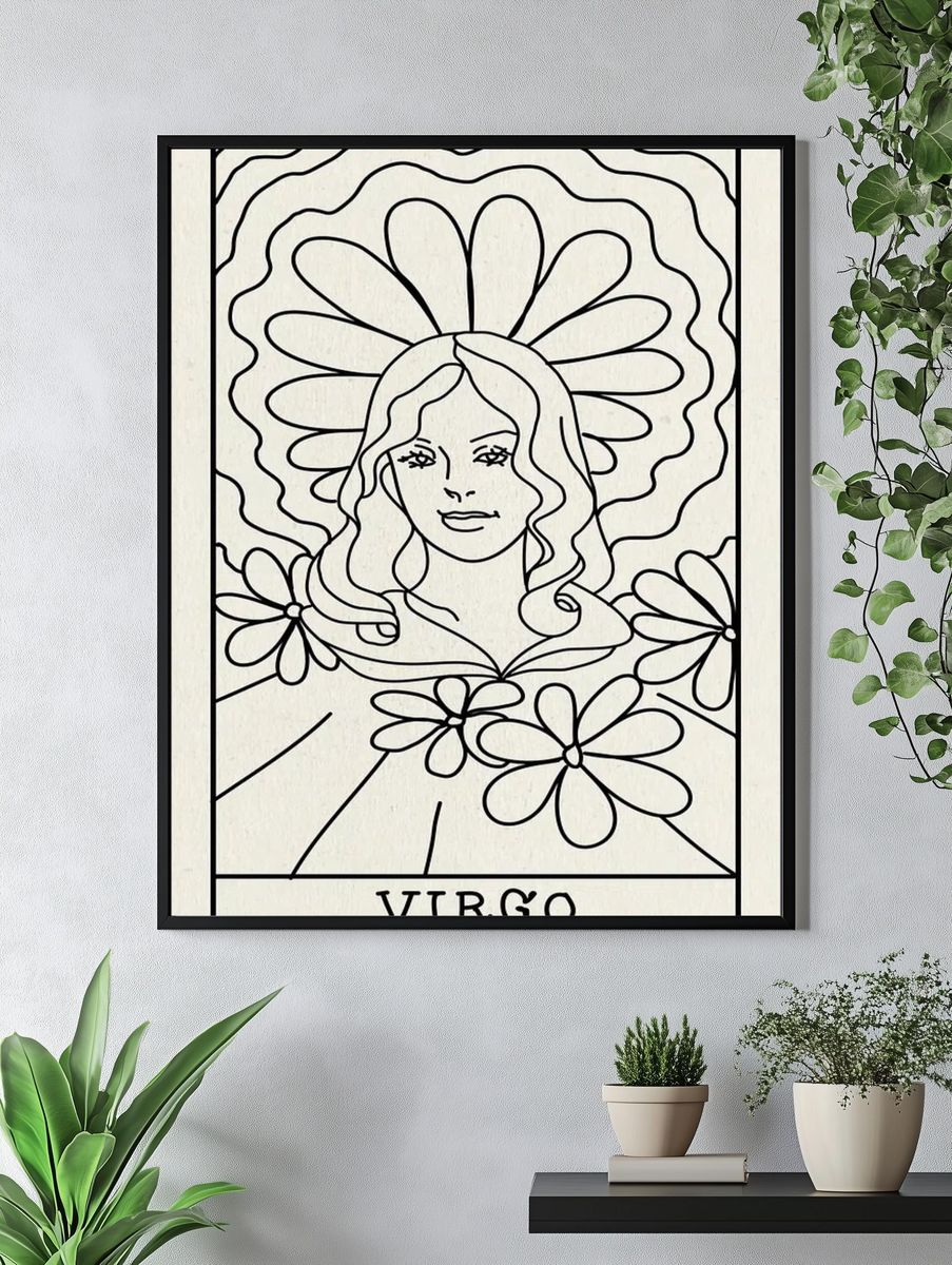 Feminine mobile phone wallpaper, Virgo. — room view 4