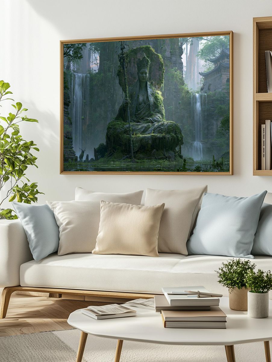 Red Crab 3D Illustration Poster. — room view 2