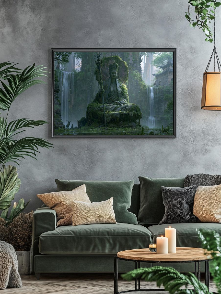 Red Crab 3D Illustration Poster. — room view 4