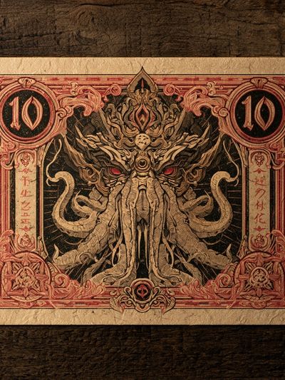 Eldritch Octopus Tarot Poster. poster