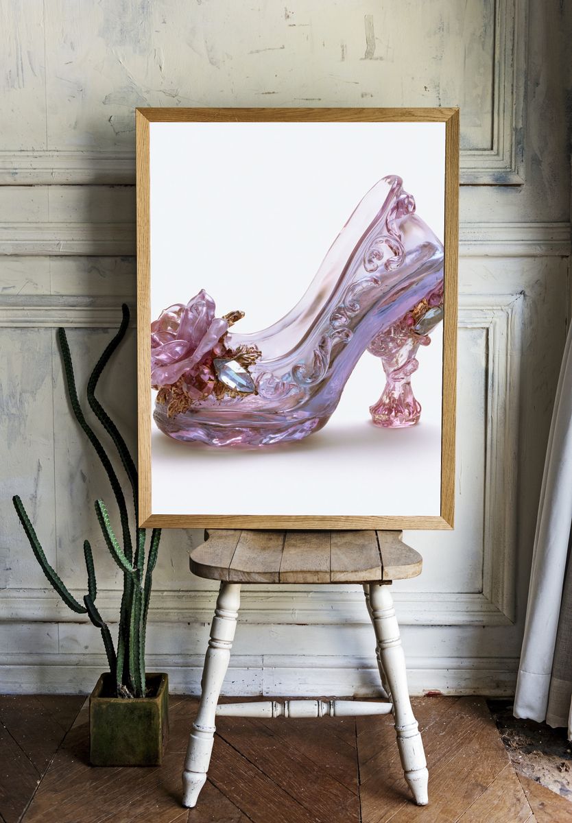 Crystal High Heel Illustration Print. room preview