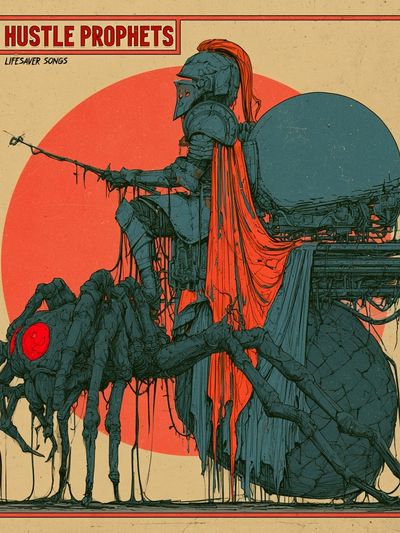 Side Hustle Prophets Surreal Illustration Poster.