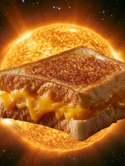 Cosmic Grilled Cheese Poster.