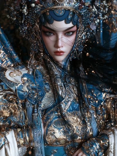 Celestial Warrior Portrait Print.