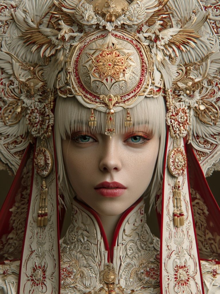 Ornate Imperial Portrait Print. poster detail