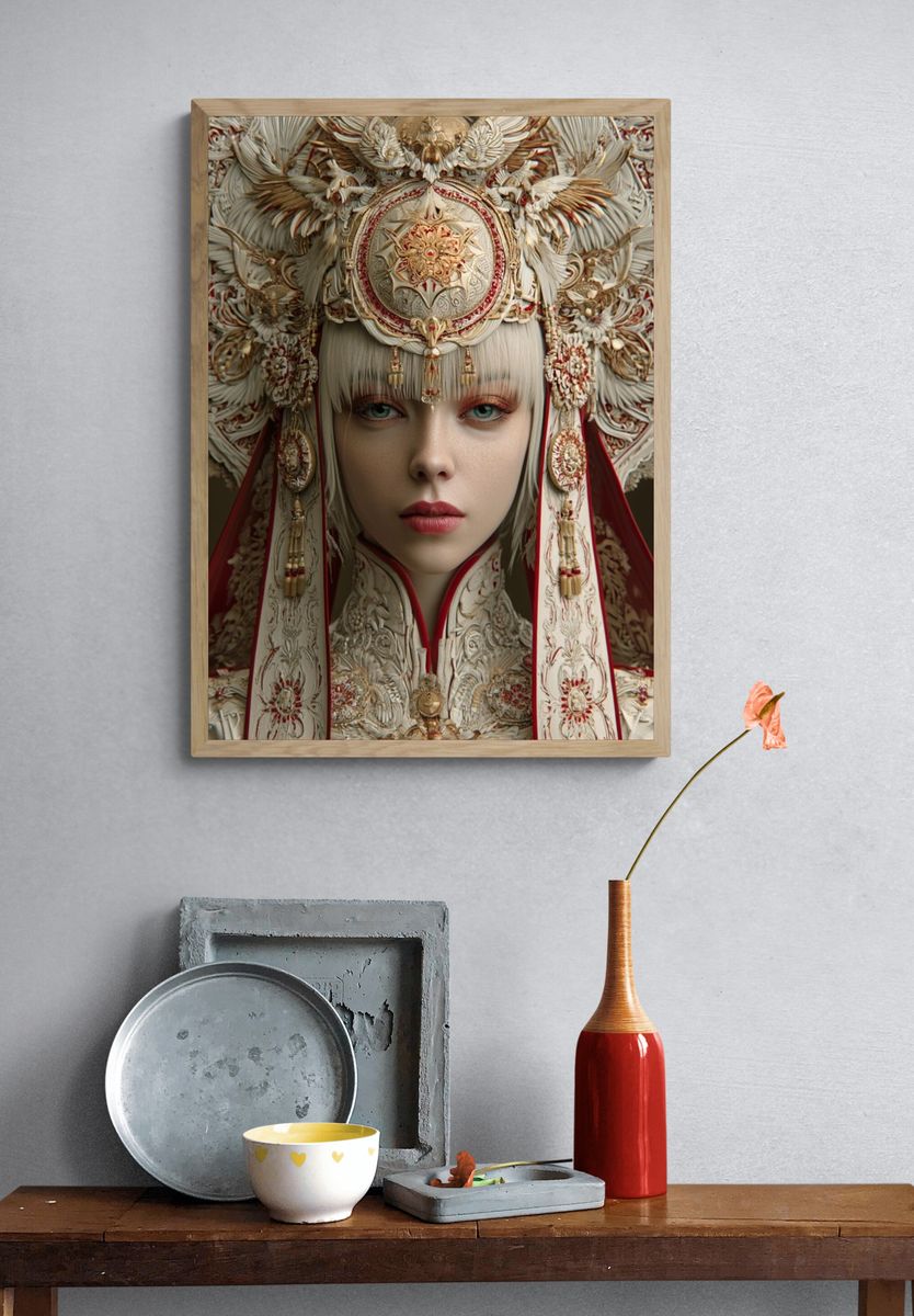 Ornate Imperial Portrait Print. — room view 3