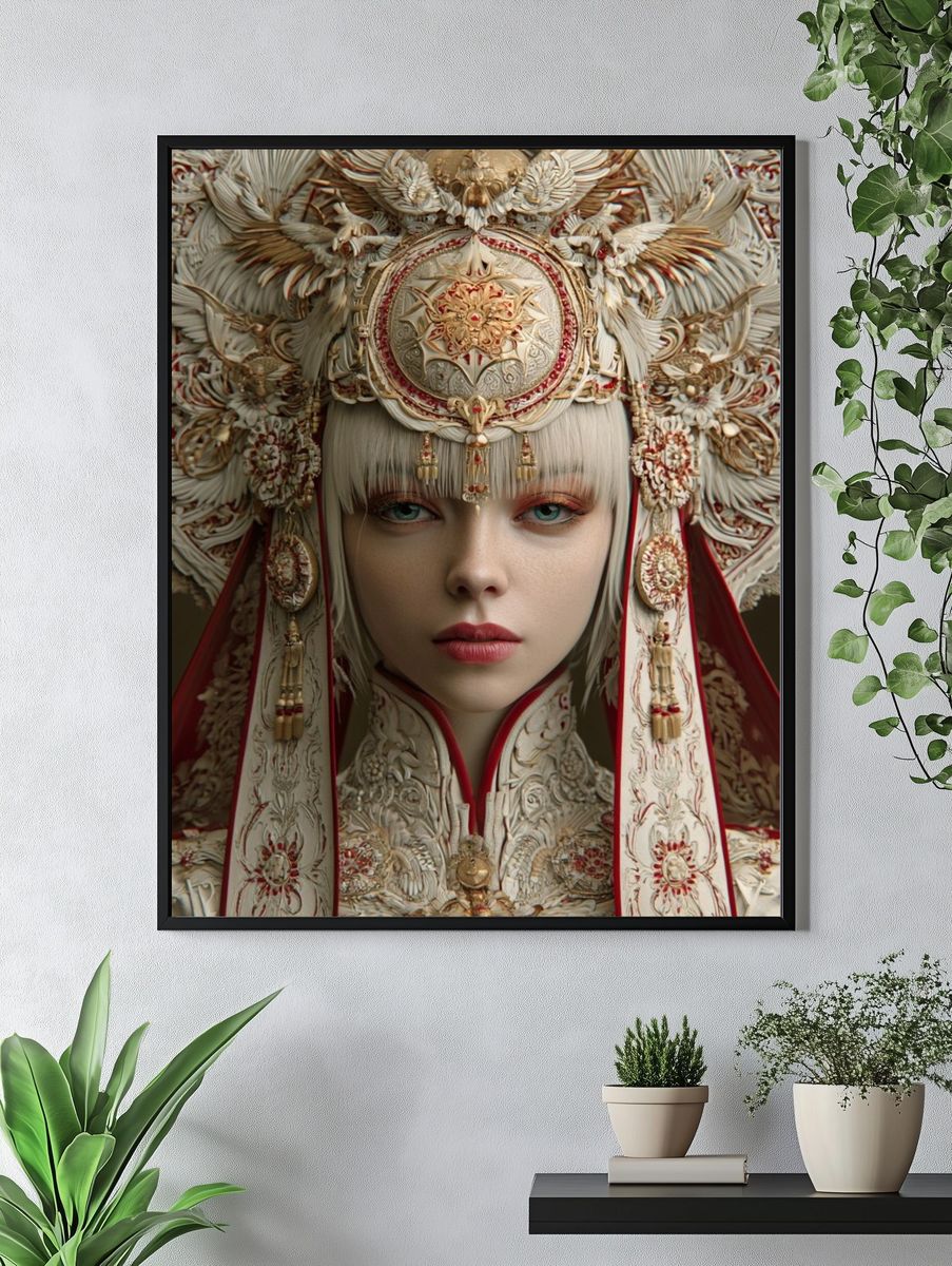 Ornate Imperial Portrait Print. — room view 4