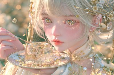 Gilded Fairy Portrait Print.