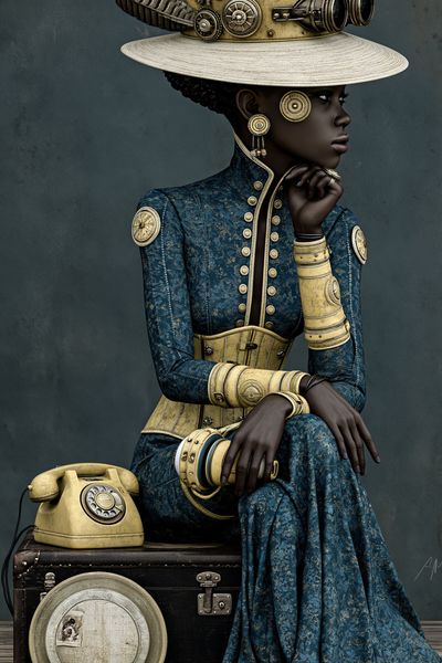 Steampunk Portrait — Fine Art Print.