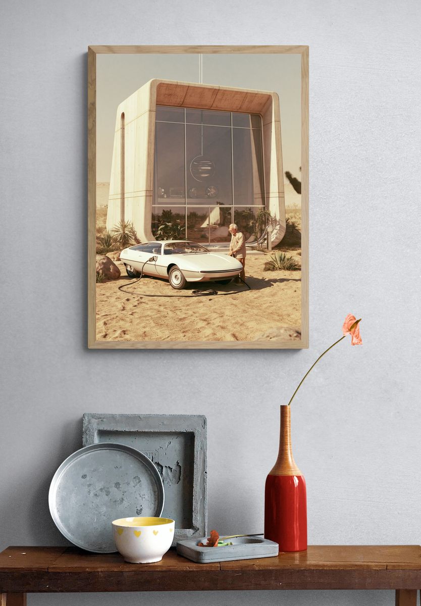 Desert Futurist House Poster. — room view 3
