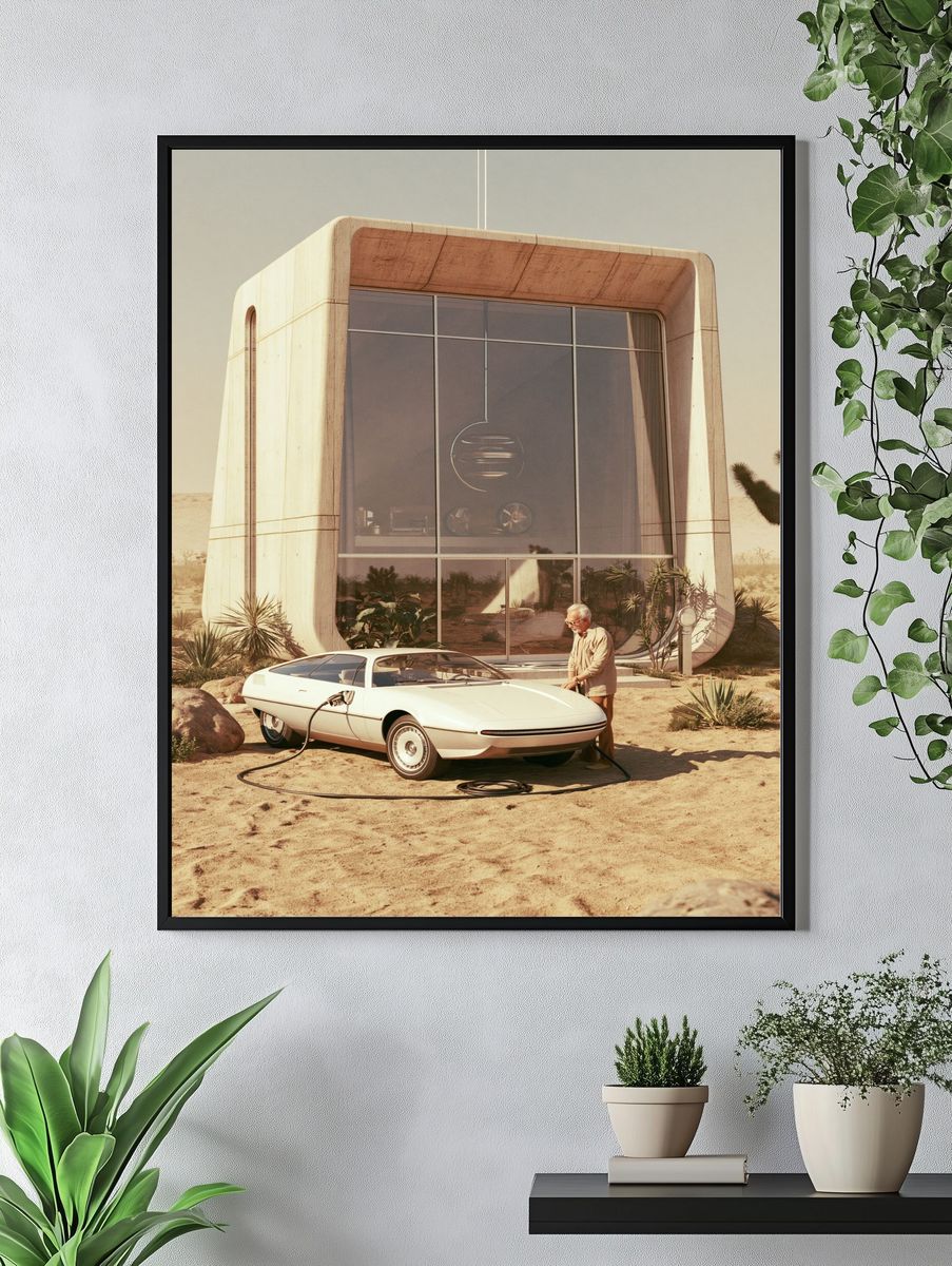 Desert Futurist House Poster. — room view 4