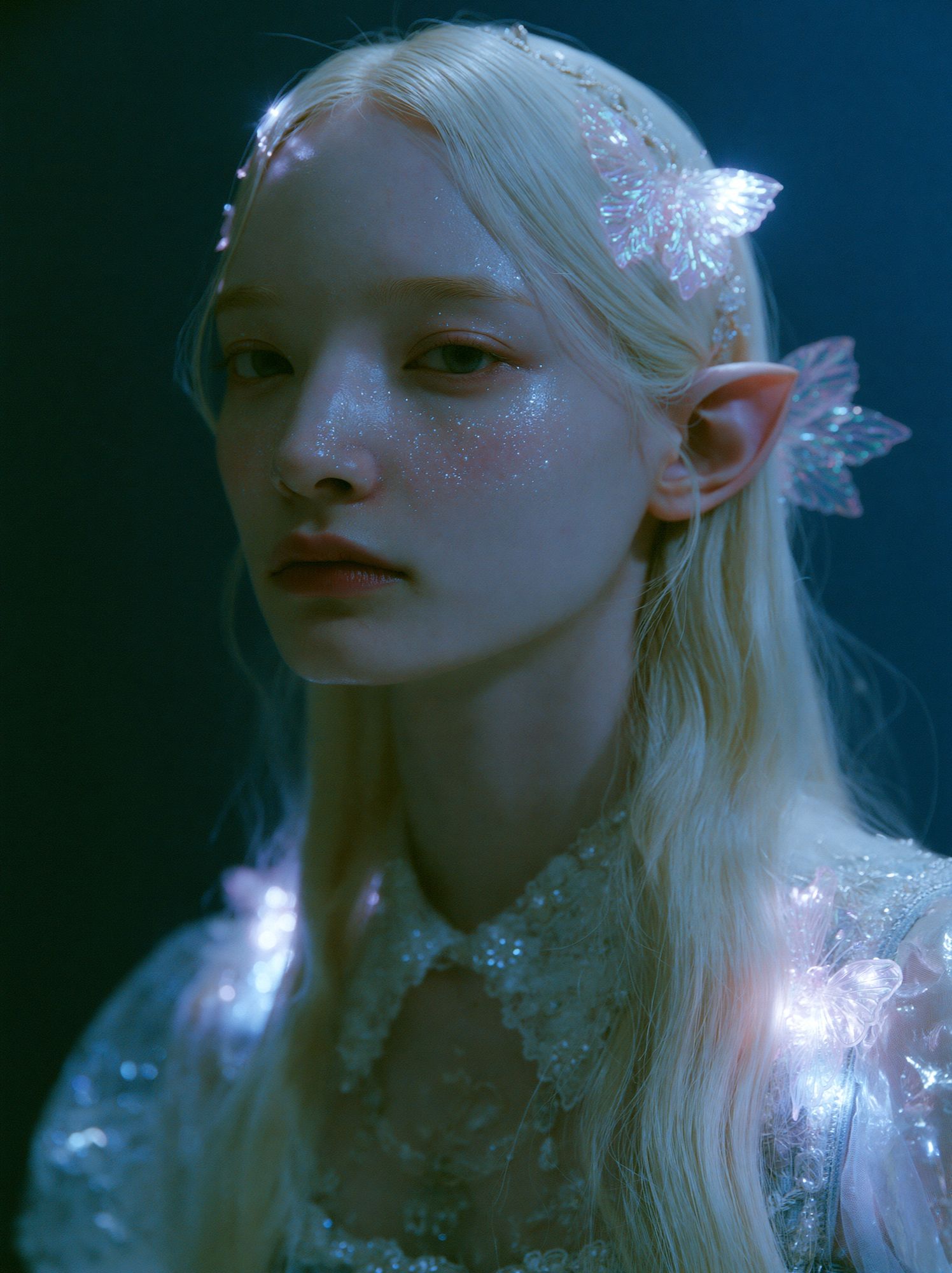 Elven Portrait Fantasy Print. poster — illustration art