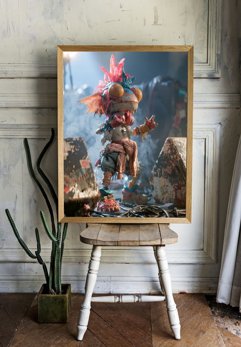 Punk Creature Digital Art Print. — room view 1