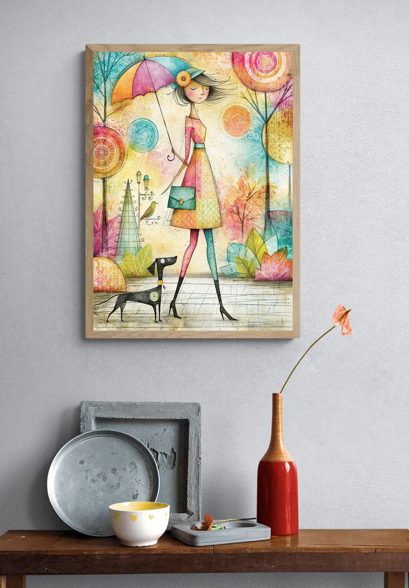 Rousseau mobile wallpaper, phone background. — room view 3