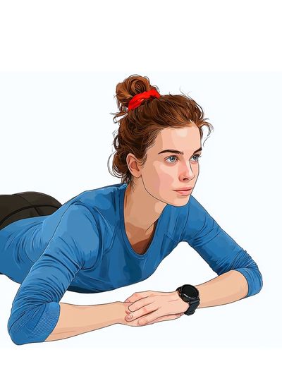 Woman Stretching Illustration Poster. poster