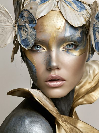 Butterfly Muse Portrait Print.
