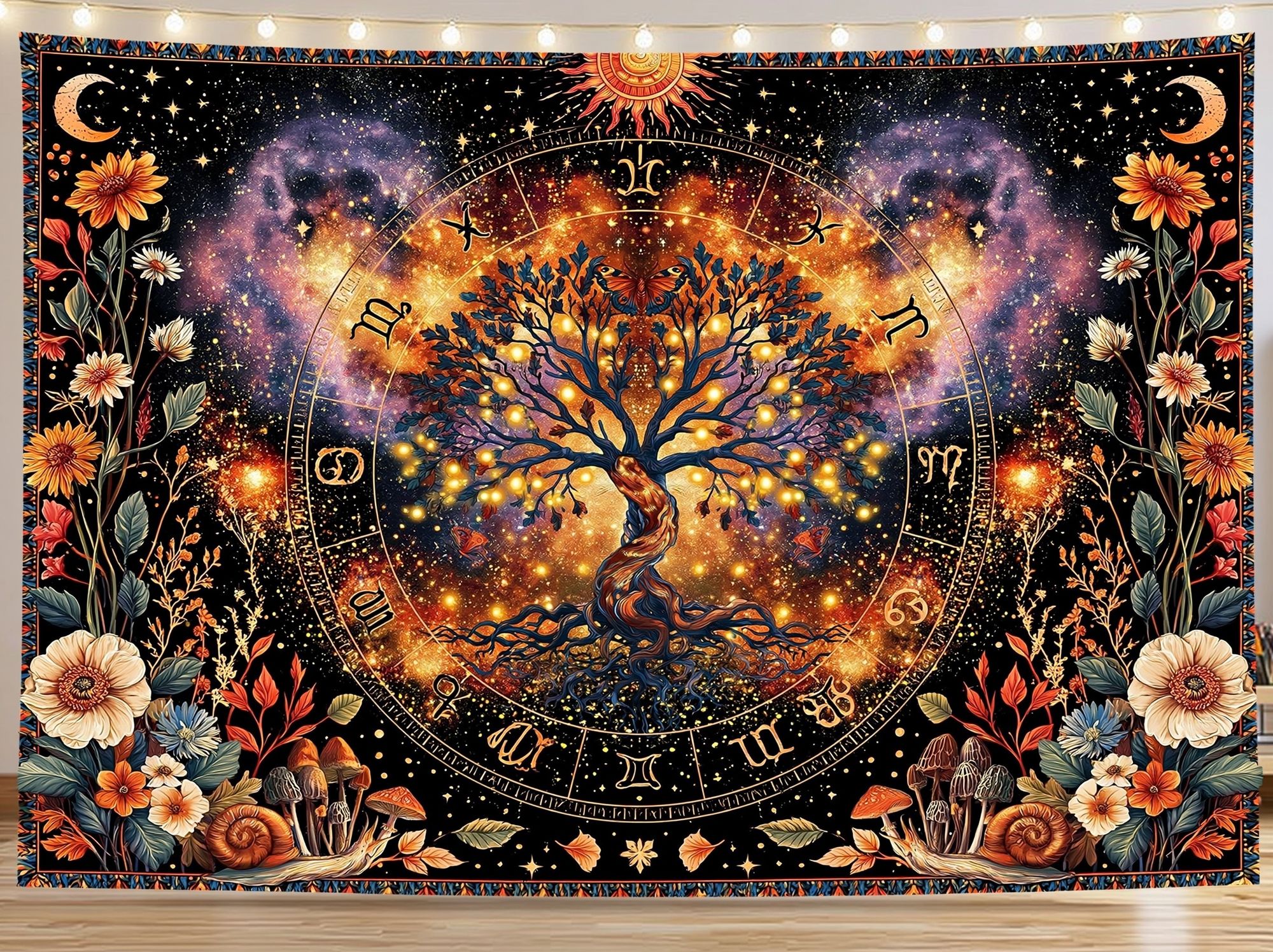 Cosmic Tree of Life Astrology Poster. poster detail