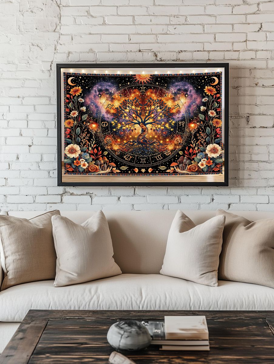 Cosmic Tree of Life Astrology Poster. room preview