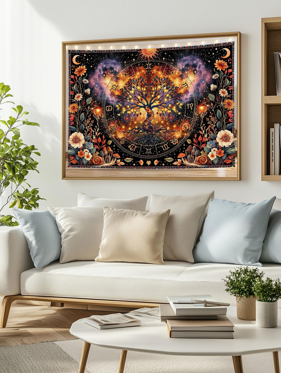 Cosmic Tree of Life Astrology Poster. — room view 2