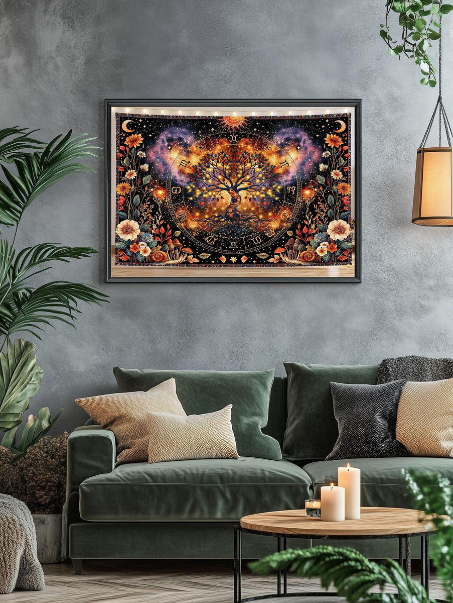 Cosmic Tree of Life Astrology Poster. — room view 4