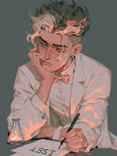 Introspective Artist Portrait Print.