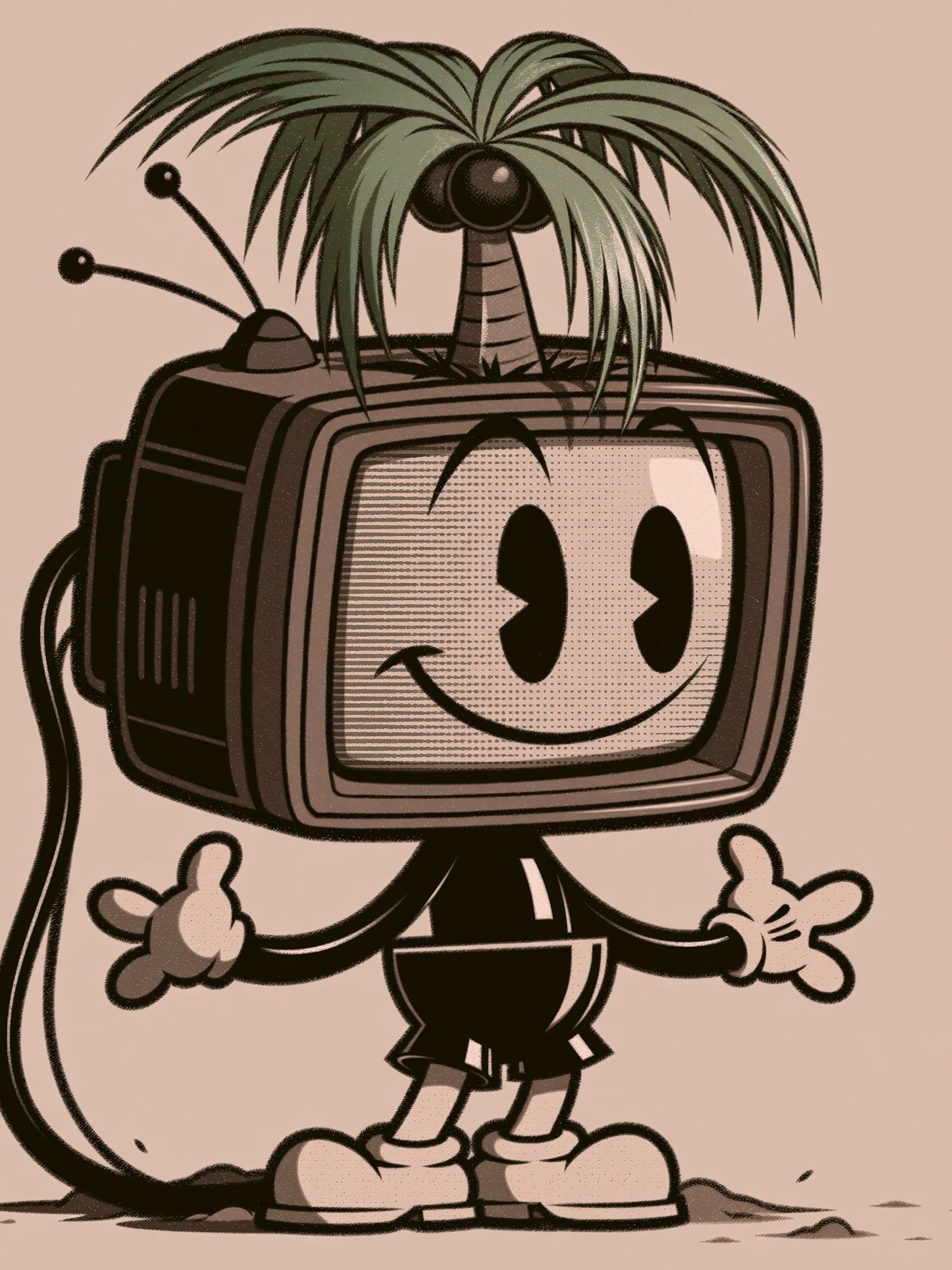 TV Character Cartoon Print. poster detail