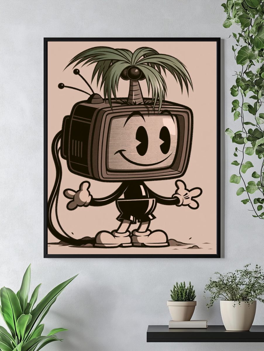 TV Character Cartoon Print. — room view 4