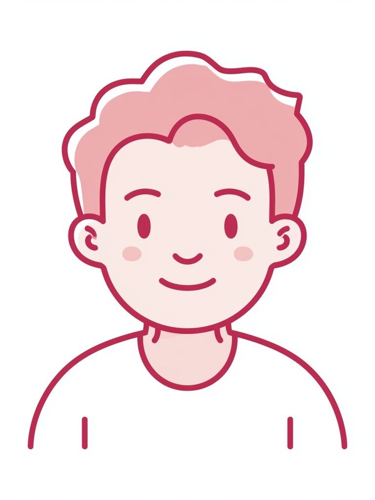 Smiling Boy Illustration Poster. poster — illustration art